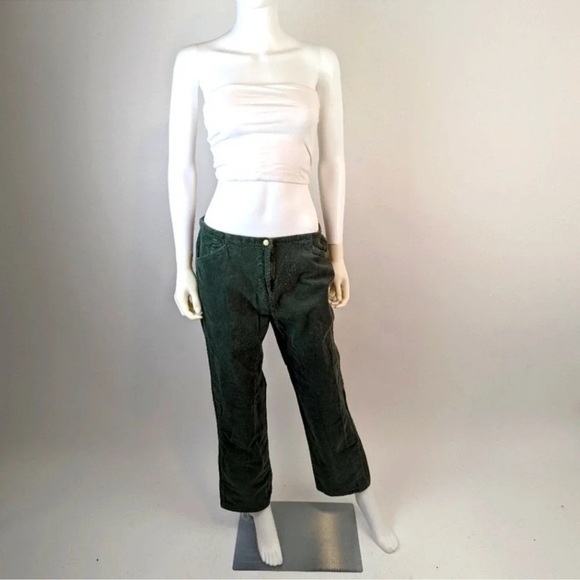 Vintage Green Corduroy Pants - Picture 1 of 6